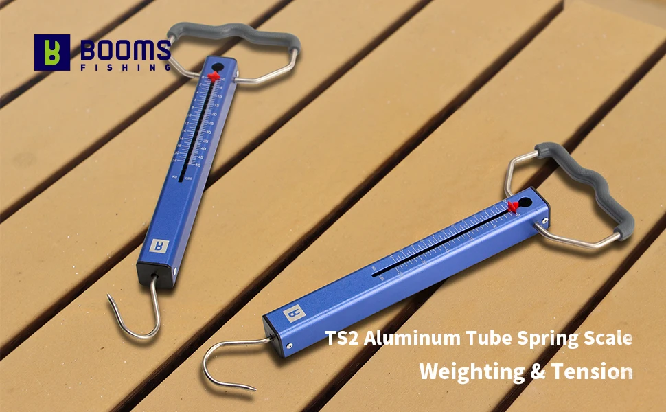 Báscula Booms Fishing TS2 en uso