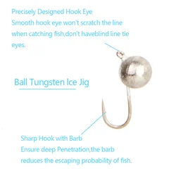 Señuelos de tungsteno para pesca en hielo de hundimiento rápido