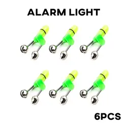 Alarma de anzuelo luminosa con doble anillo para pesca nocturna