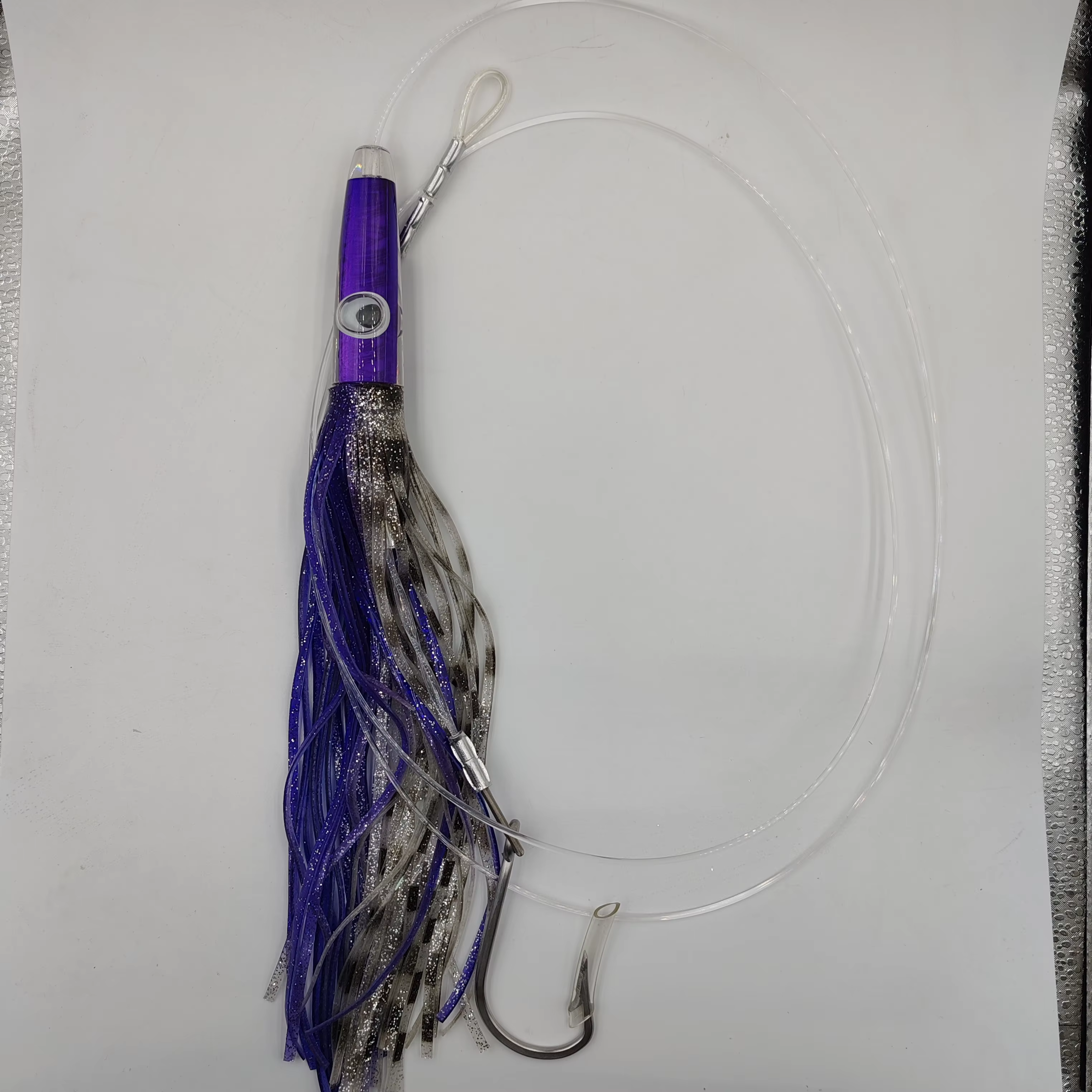 Configuración de pesca de arrastre con señuelo de resina