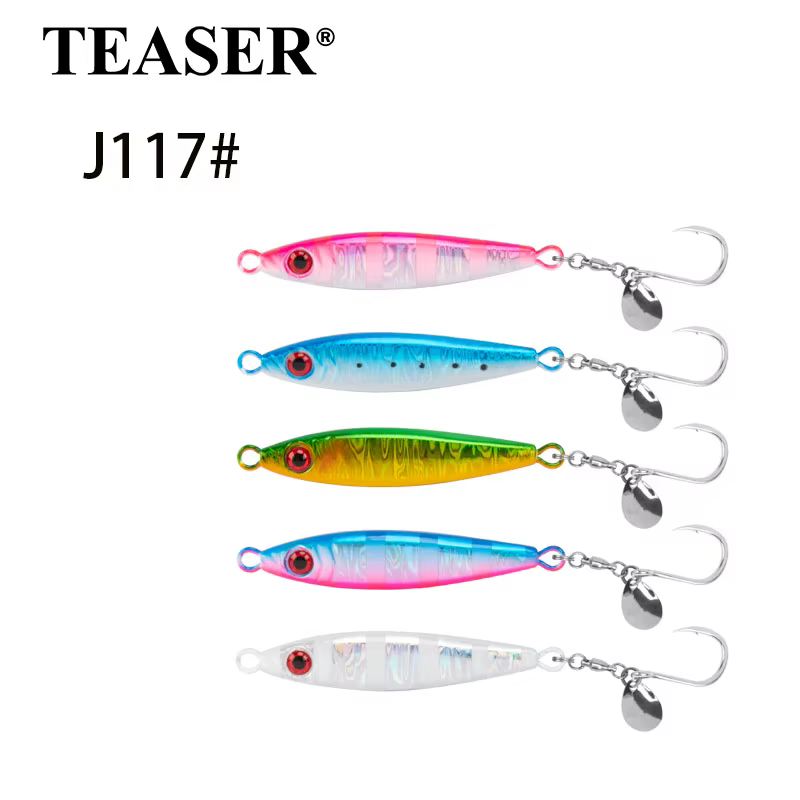 Teaser J117 Metal Jig Hoja Shotell Luminoso 40-80g - imagen 5