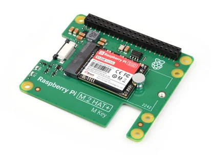 Unidad NVMe y M.2 HAT+ para montaje