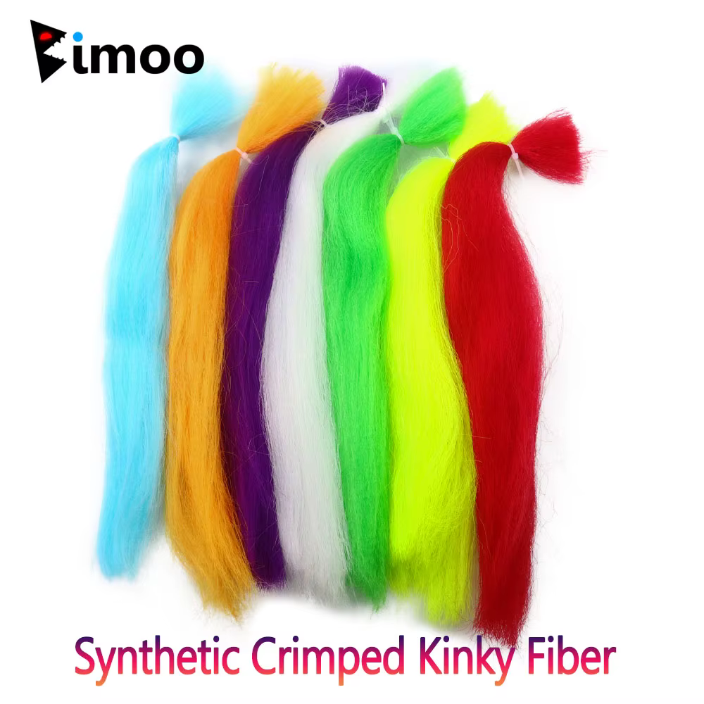 Bimoo Pececillo Rizado Fibra Sintética – Bucktail para Lucio
