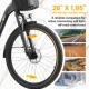 TTGO Bicicleta eléctrica con motor trasero y frenos de disco - imagen 2