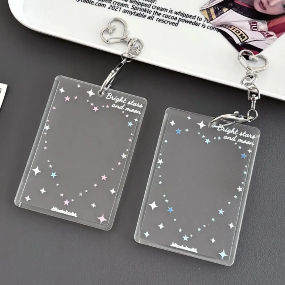 Portafotos Acrílico con llavero y protector de tarjetas diseño corazón - imagen 2
