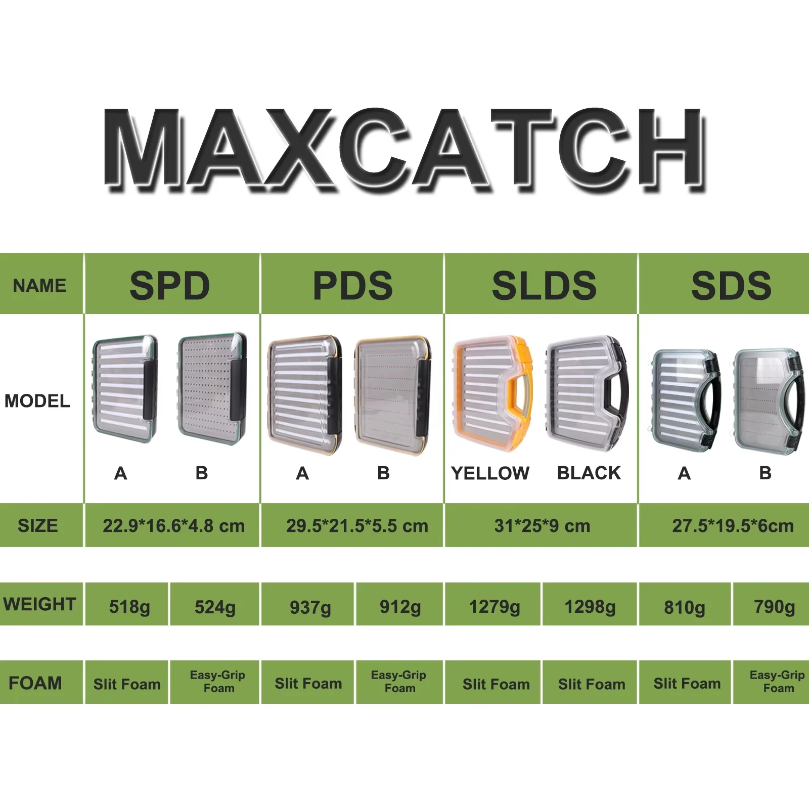 Caja de pesca con mosca Maxcatch impermeable extra grande, espuma - imagen 5