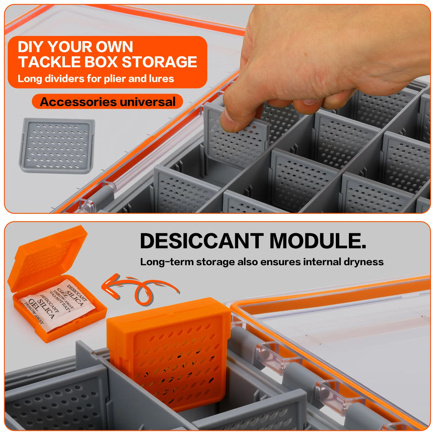 Caja de Aparejos Sougayilang – Portátil con Compartimentos para Señuelos - imagen 4
