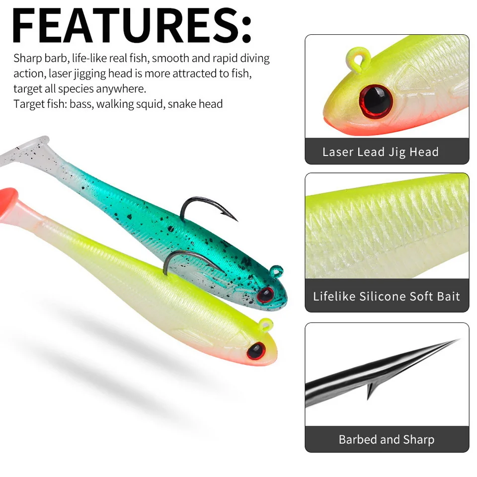 Variedad de colores del swimbait artificial SANMO para diferentes condiciones de pesca
