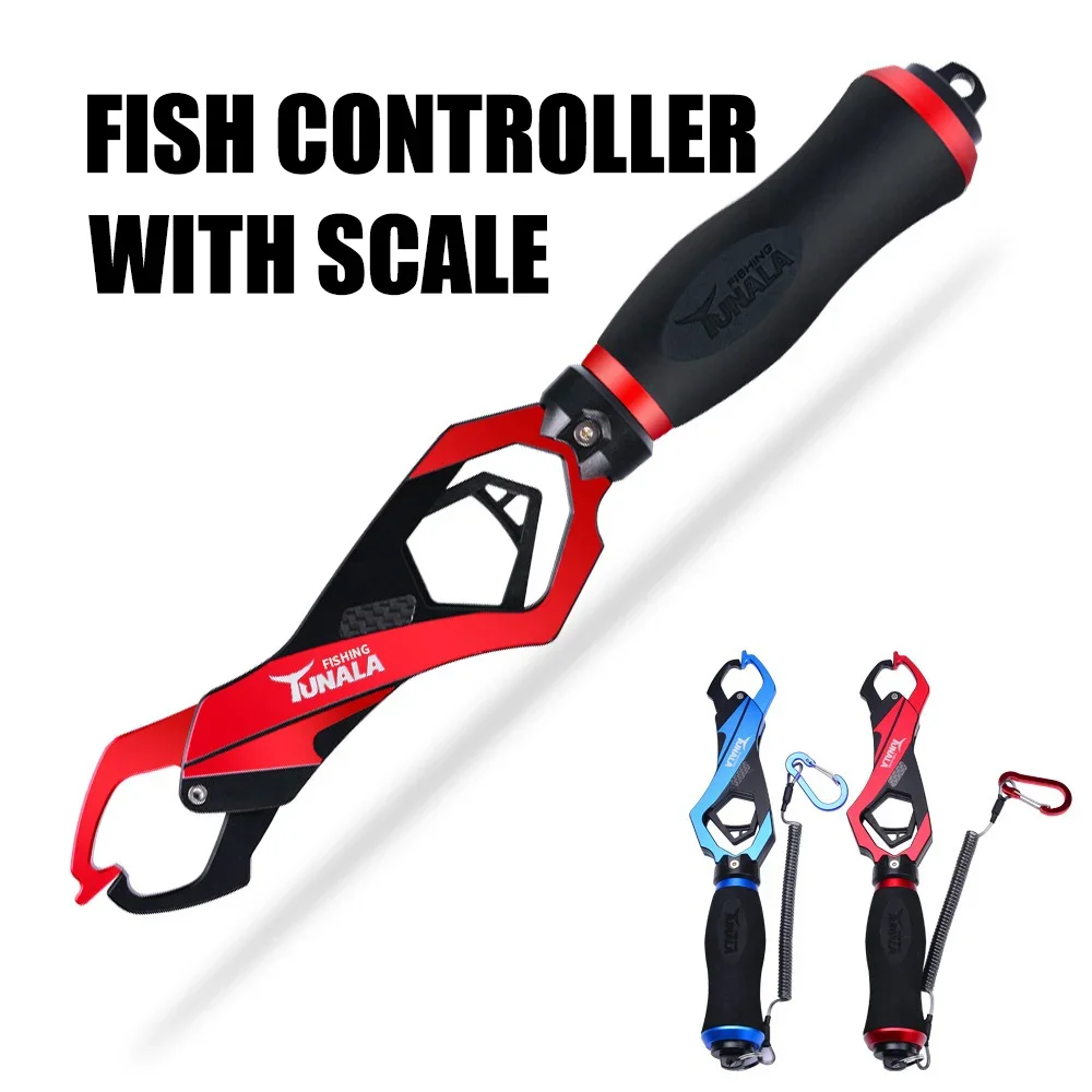 Pinza de labio con báscula de peso para pesca de aleación de aluminio - imagen 5