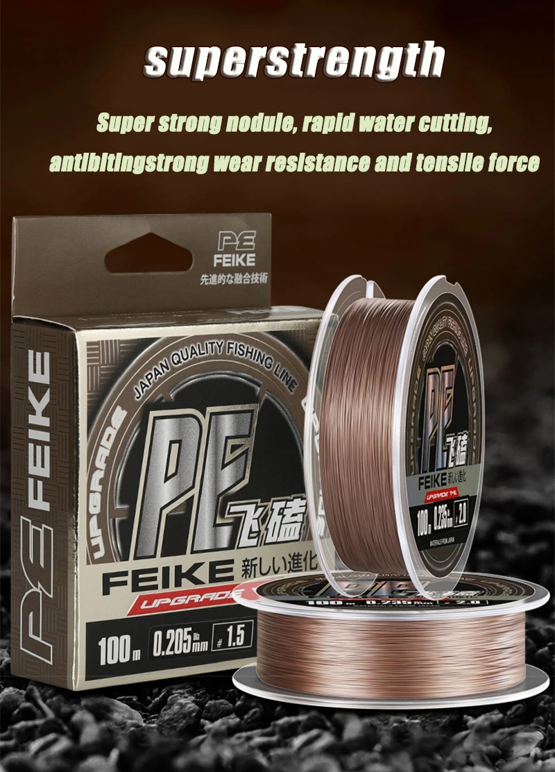 Microlínea trenzada ZUKIBO 0.05mm en uso