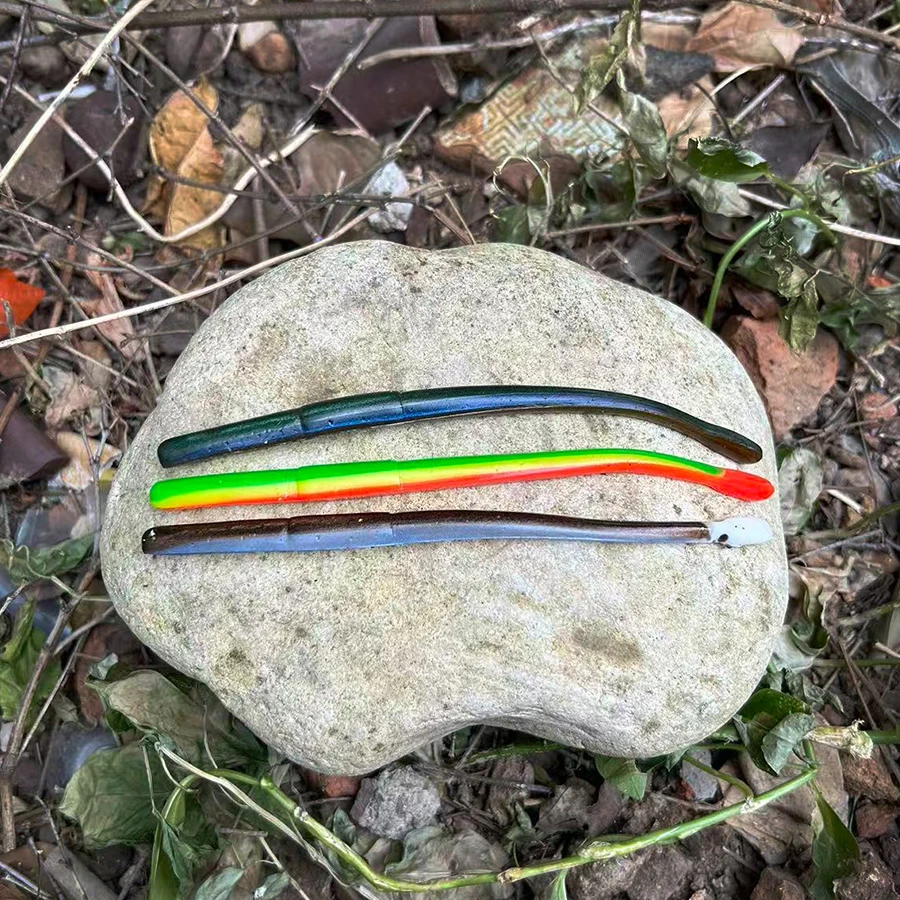 Cebos blandos Texas Noodle con cola recta – señuelos swimbait - imagen 3