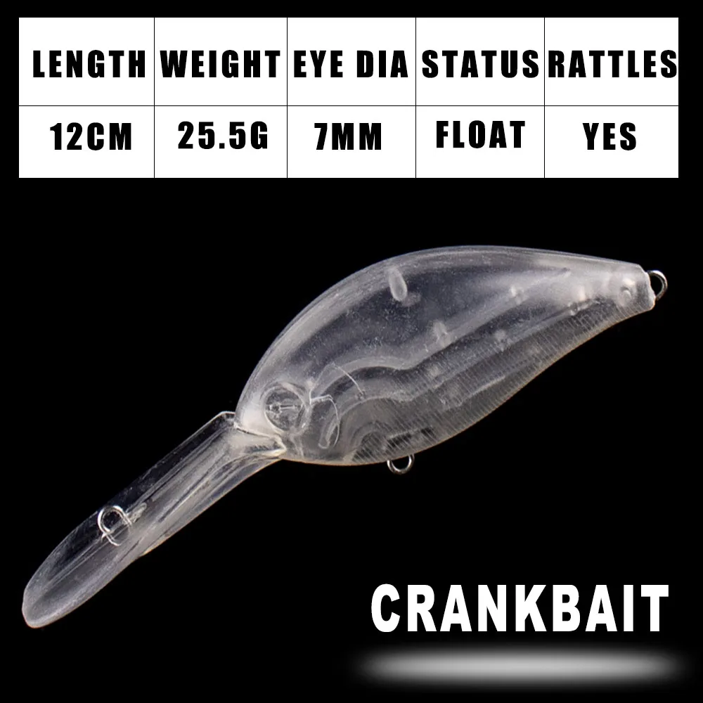 Crankbait flotante blanco de agua profunda Dr.Holife para pesca - imagen 2