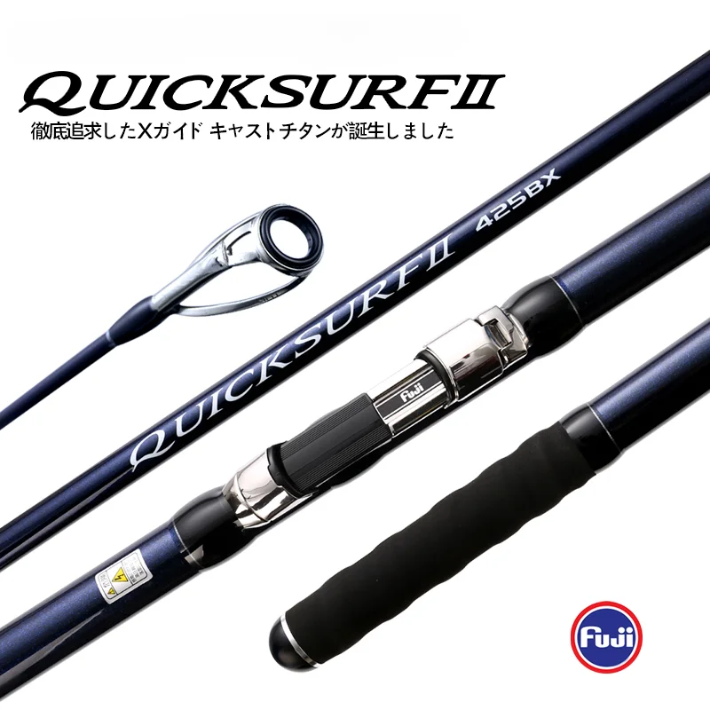 Caña de Surfcast MADMOUSE Quicksurf – 3 Tramos con Anillas Fuji