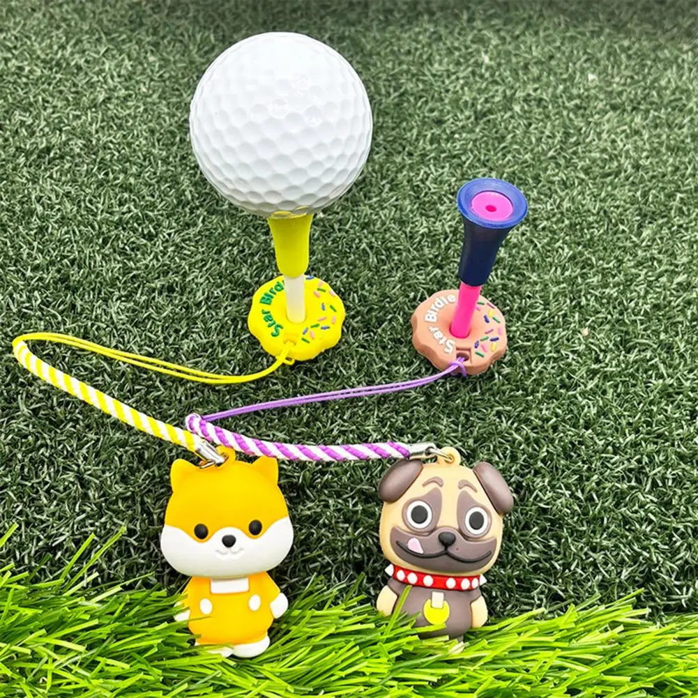 Anillo antipérdida con correa para tee de golf
