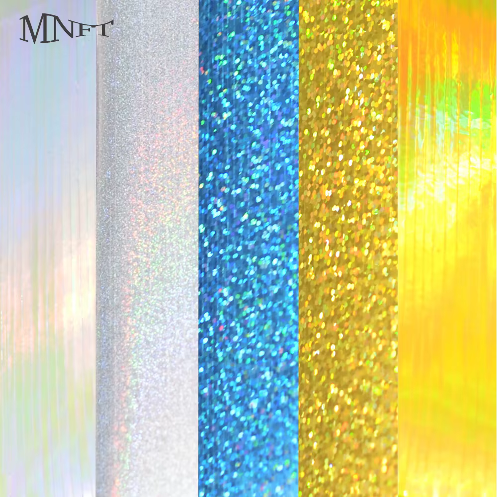 Película holográfica con escamas de pez Arcoíris Flash para señuelo calamar DIY
