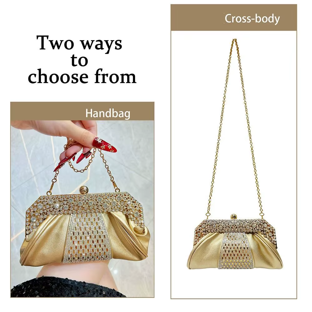 Bolso de Noche con Diamantes para Damas – Elegante y de Gran Capacidad - imagen 3