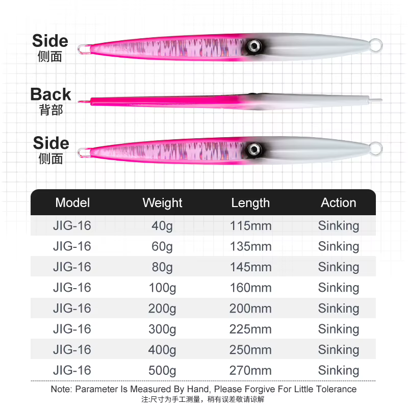Teaser J16 - Señuelo jigging metálico para pesca en mar - imagen 5