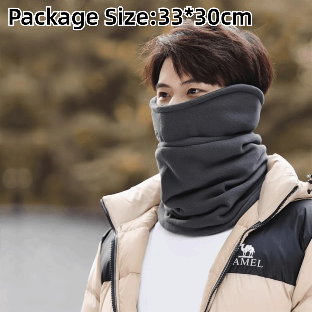 Cuello protector grueso con forro polar visto de frente