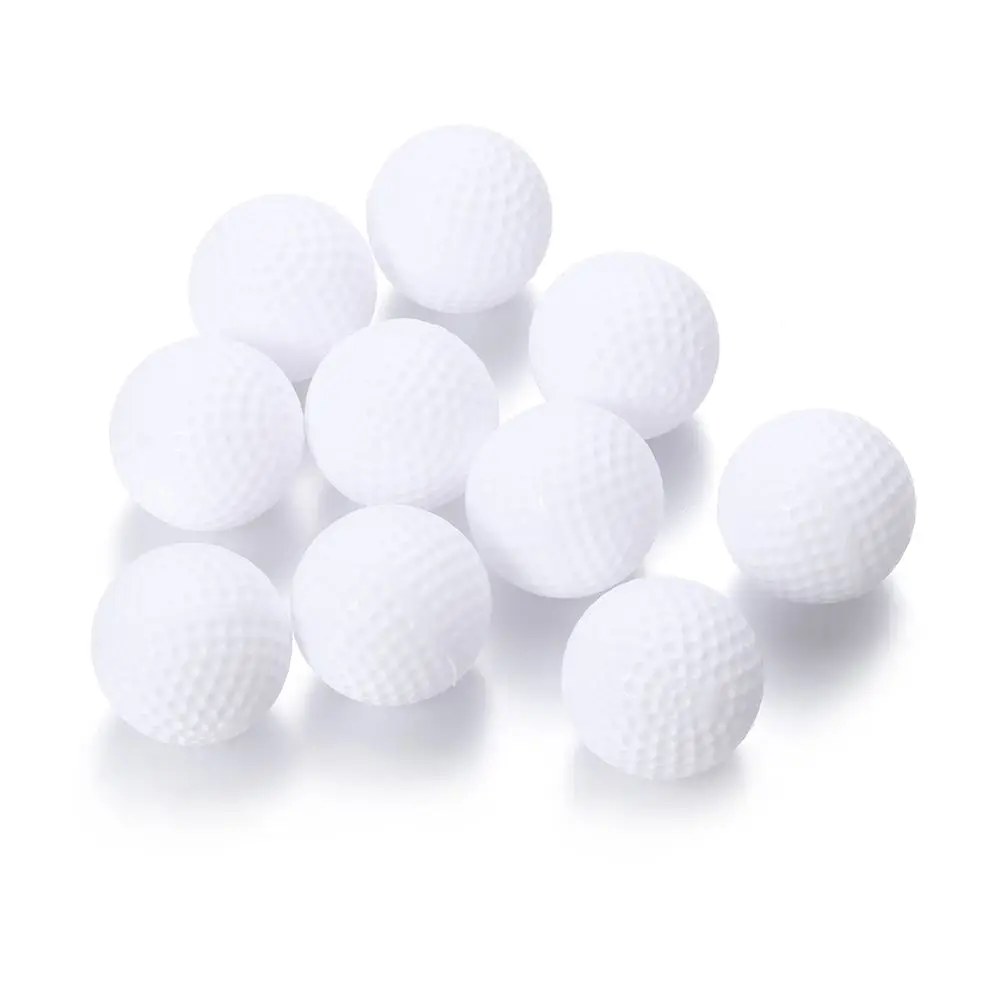 Pack de 10 pelotas de golf blancas para practicar en interiores
