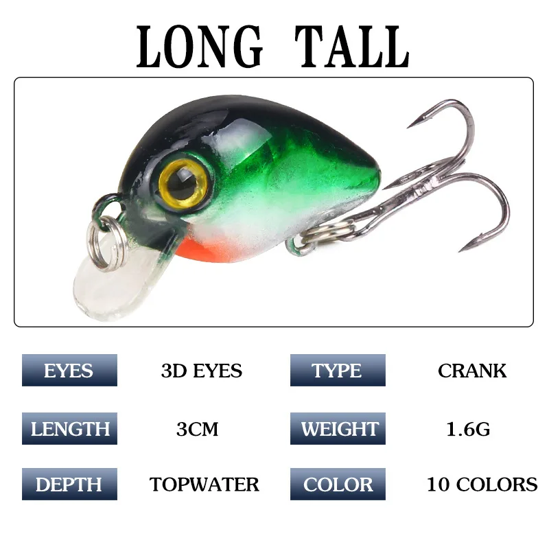 Señuelos crankbait minnow flotantes para pesca en superficie - imagen 2