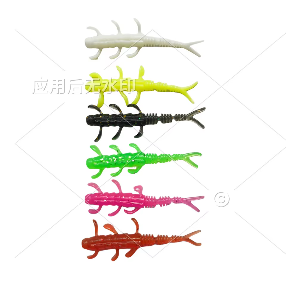 TPE Mini gusano suave silicona – Señuelos jig wobblers lubina carpa - imagen 2