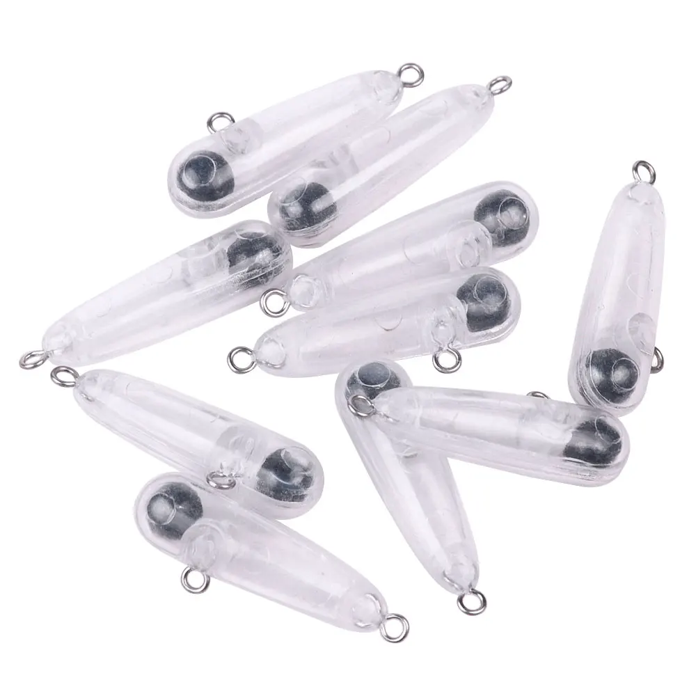Mini stickbait microhundible transparente de plástico duro - imagen 3