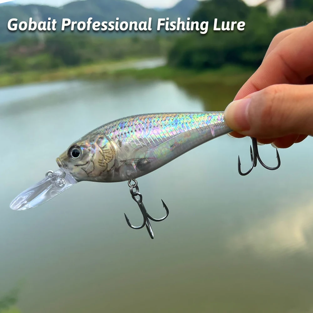 GOBAIT Minnow señuelo flotante con bola de acero - Swimbait Wobbler - imagen 3