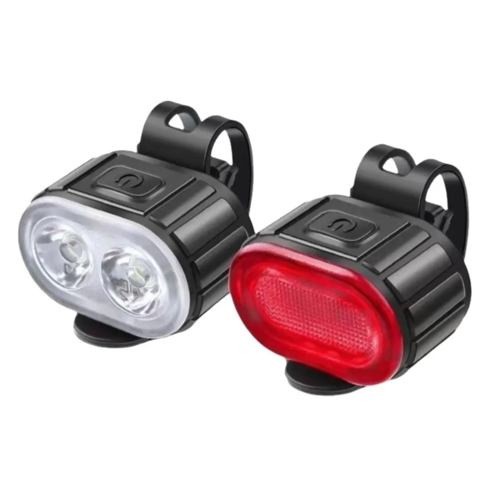 Juego de luces LED recargables para bicicleta de alto brillo - imagen 3