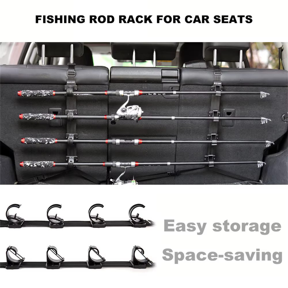 Portacañas ajustable con pinza para asiento de barco - imagen 4