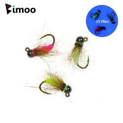 Anzuelo Ninfa Bimoo Bead Head con púas #10-16 para trucha