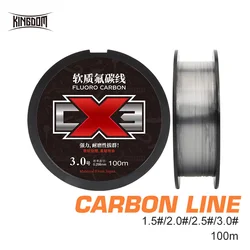 Kingdom CX3 Línea Fluorocarbono Suave Rápida Hundimiento