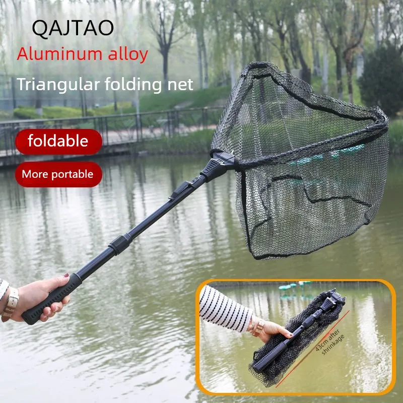 Red de pesca portátil y plegable de aleación QAJTAOFishing - imagen 3