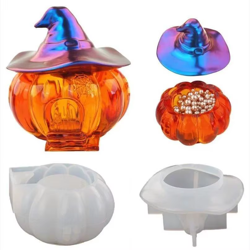 Moldes Silicona Halloween - Calabaza y Bruja para Vinilo - imagen 2