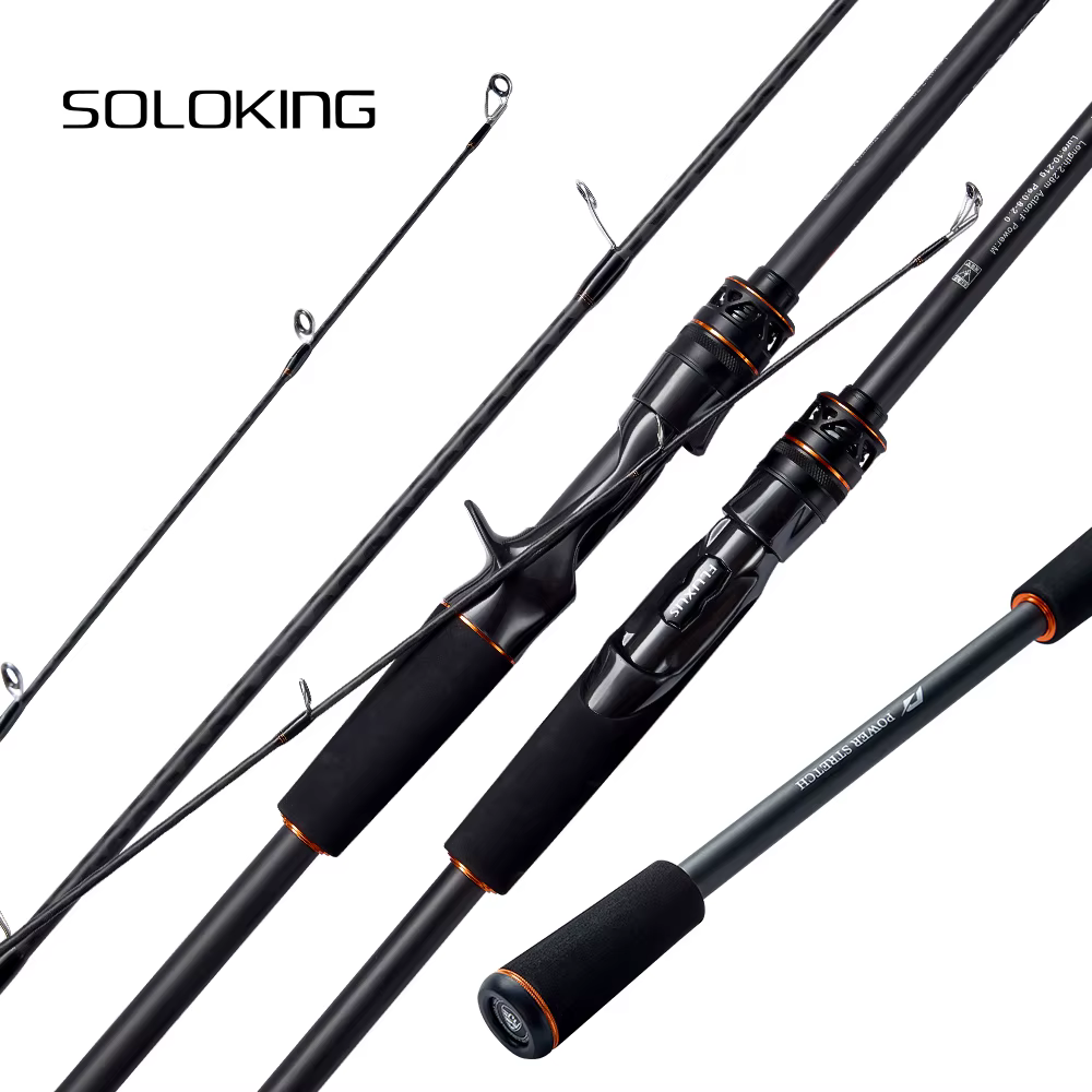 SOLOKING FLUXUS Caña ultraligera de carbono Toray 30T para lucio - imagen 4