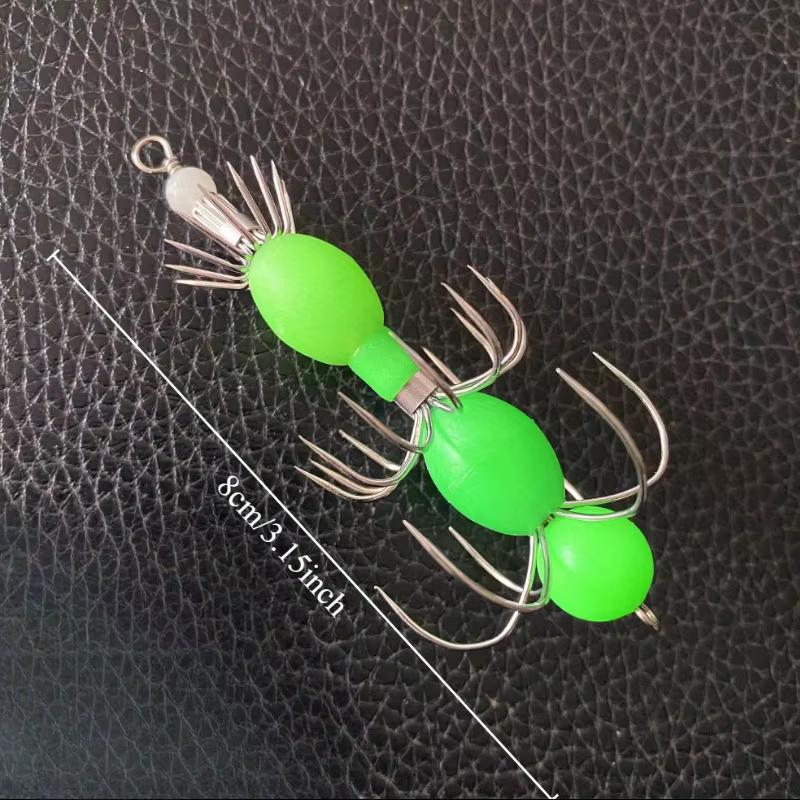 Ackibbik Jig de calamar luminoso para pesca en el mar - imagen 4