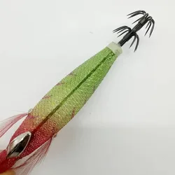 Señuelo jig con camarón de madera, recubrimiento UV y anzuelo
