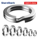 Giratorios de pesca doble anillo ShareShark de acero inoxidable