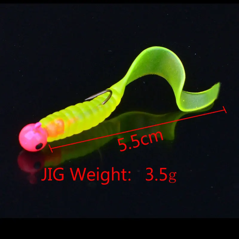 Anzuelos Jig Head JYJ 34 con señuelo silicona para pesca - imagen 5