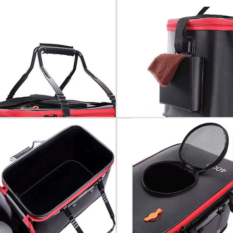 Cubo de pesca plegable EVA para peces vivos sin bomba - imagen 4