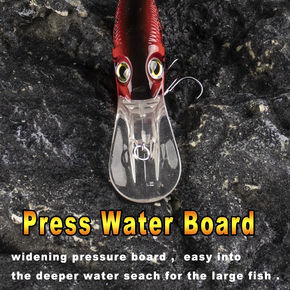 CCLTBA Crankbait flotante para perca, labio de hundimiento profundo - imagen 2