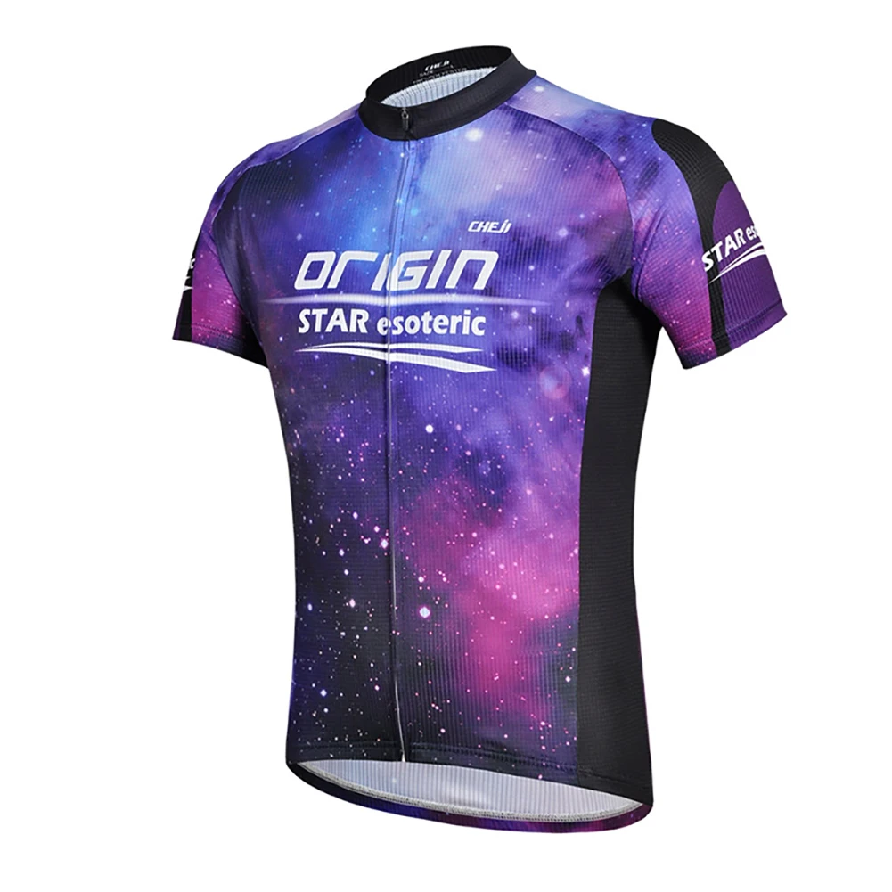Camiseta ciclismo secado rápido transpirable, manga corta