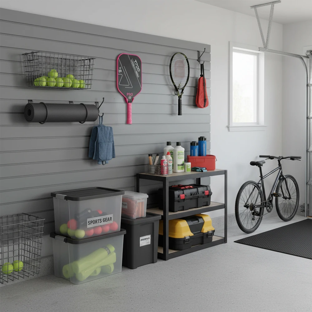 Soporte de pared autoadhesivo de plástico para pickleball - imagen 2