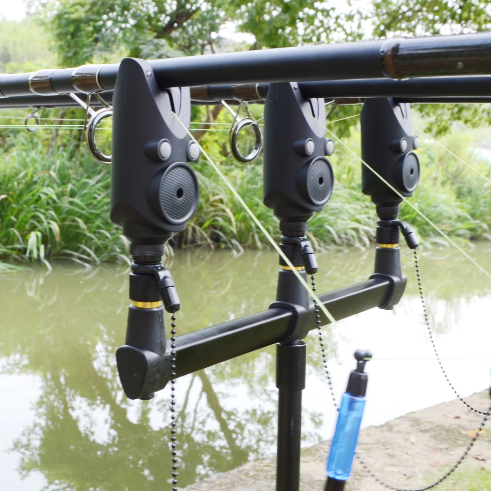 Hirisi S6 Alarmas pesca carpas LED impermeables sensibilidad y tono - imagen 5