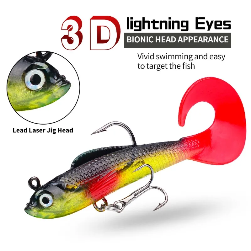 Jig Head para vinilo con púas – Pesca de lubina - imagen 4