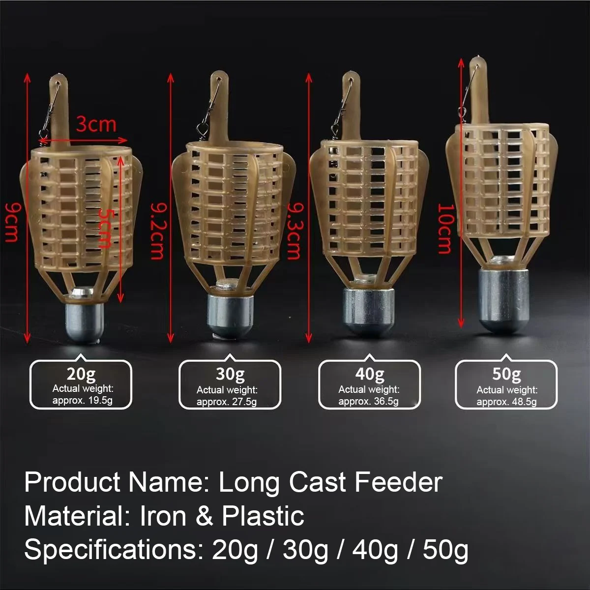 Jaulas de cebo para carpa con anzuelos dobles – pesca feeder - imagen 4