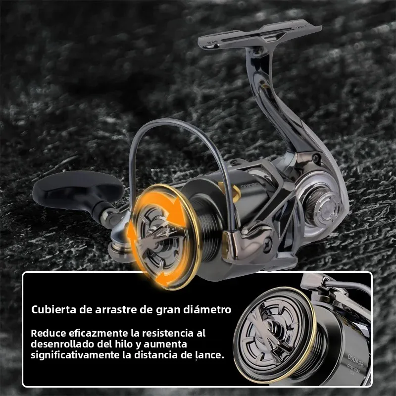 Carrete Spinning DEUKIO marino sellado, bobina de metal - imagen 4