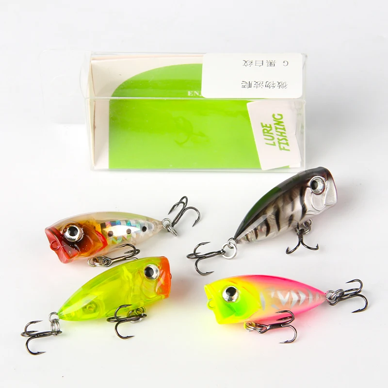 LETOYO Popper flotante mini de superficie para pesca en trucha - imagen 3