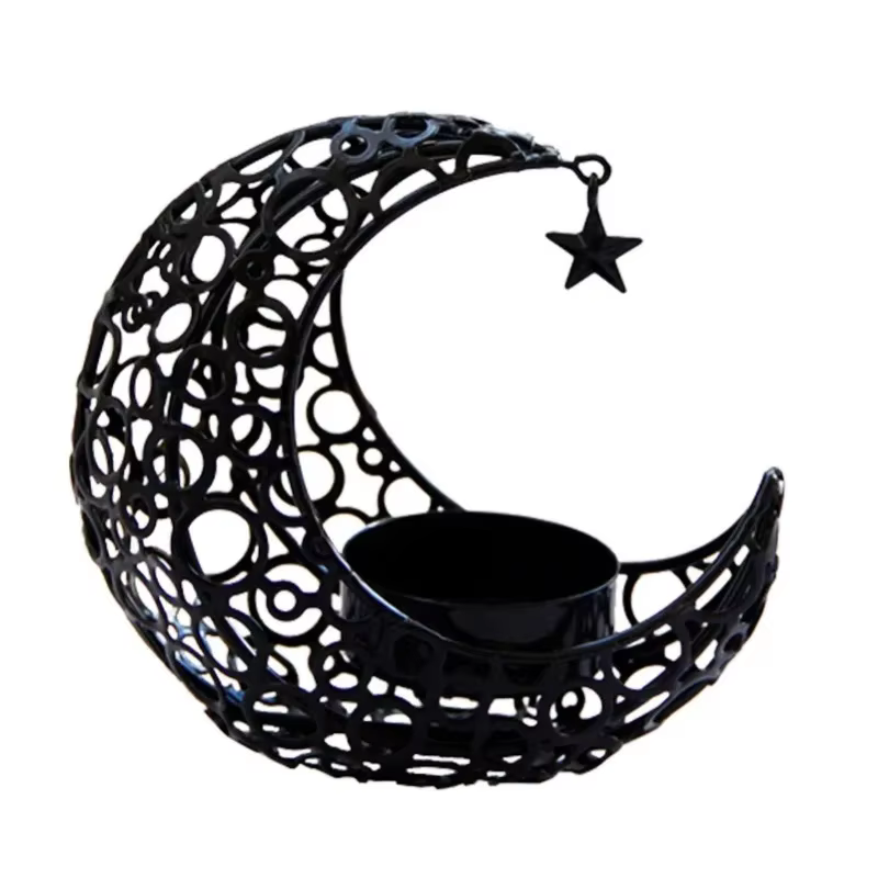 Candelabro lunar con iluminación tenue