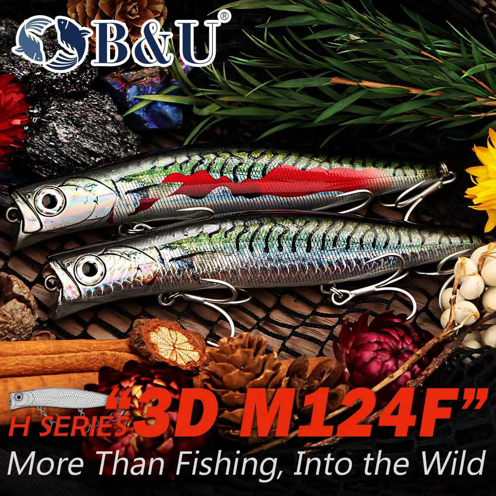 B&U Jerkbait Flotante Agua Salada – Señuelo de Poca Profundidad - imagen 4
