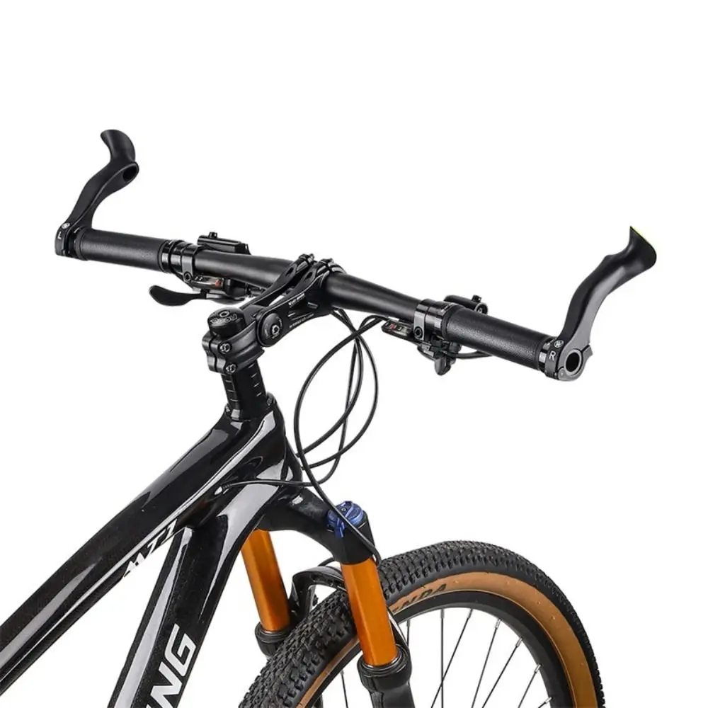 Manillar bicicleta de nylon antideslizante tipo cuerno de vaca negro - imagen 4